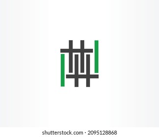 Icono de diseño de logotipo de línea vector simple