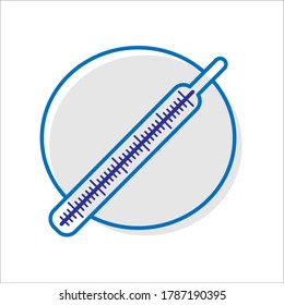 A simple vector linear icon associated with safety instructions during a coronavirus pandemic.