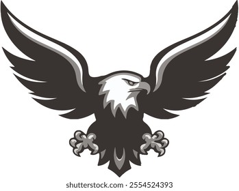 A simple vector logo design for eagle