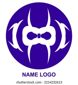 Simple Vector Logo Design, Isolated White Color, You Can Re-edit