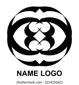 Simple Vector Logo Design, Isolated White Color, You Can Re-edit