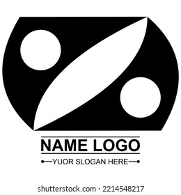 Simple Vector Logo Design, Isolated White Color, You Can Re-edit