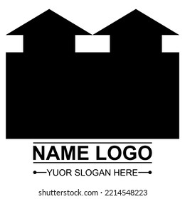 Simple Vector Logo Design, Isolated White Color, You Can Re-edit