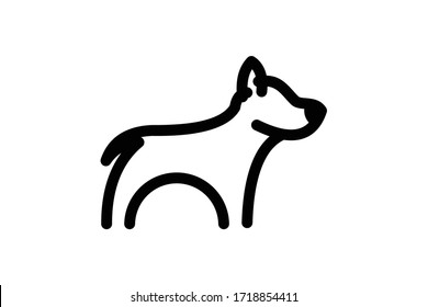  Simple vector logo design of a pet