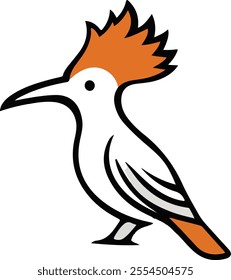 A simple vector logo design for sparrow