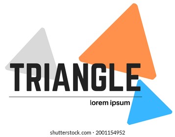 simple vector logo design with the word "Triangle". Can be used for company logo etc.