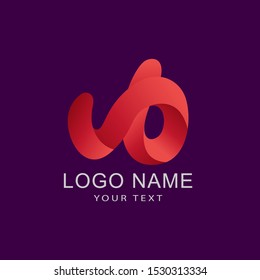 simple vector logo full color and beauty illustration