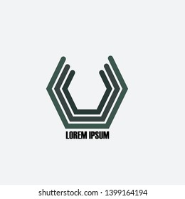 simple vector logo for industrial companies