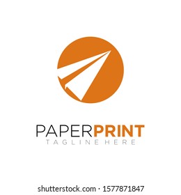 Simple vector logo paper for companies