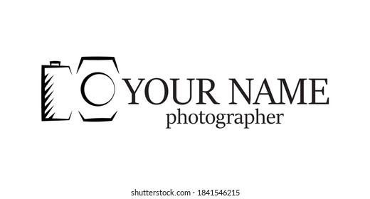 logotipo simple vectorial para fotógrafo