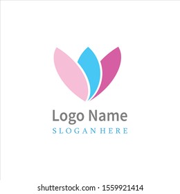 A simple vector logo of a pretty flower company