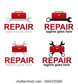 Simple vector logo. Repair station.
