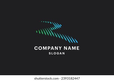 simple Vector logo River isolated on a dark background. creative line art River logo icon vector design template - EPS 10