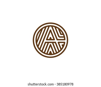 Simple vector logo. The stylized letter A
