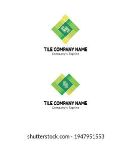 Simple Vector Logo of Tile Company, With Base of Letter C