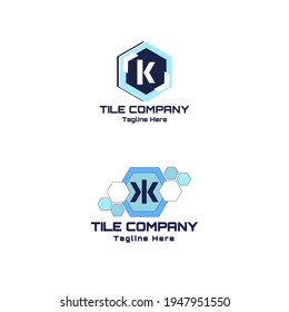 Simple Vector Logo For Tile Compnay, Base of Letter "K"