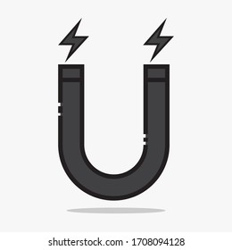 Simple Vector Magnetic Letter U