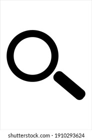 simple vector magnifying glass icon