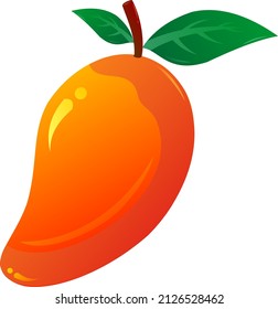 simple vector mango fruit illustration