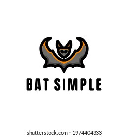 Simple Vector Mascot Design Bat