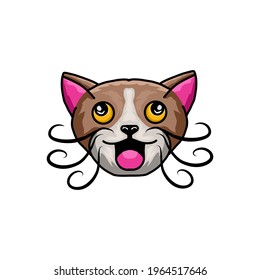 Simple Vector Mascot Design Cute Cat For, Logo, T Shirt and others according to your wishes