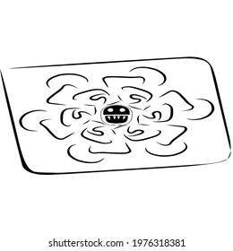 simple vector mask. Can be used as a Logo, Brand, and Tattoo.