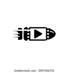 Simple Vector Media Bullet Logo 