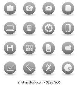 Simple vector media and web icons set