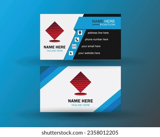 simple vector minimalist name card business card