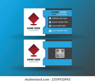 simple vector minimalist name card , business card