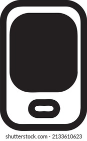 ilustración simple de icono vectorial móvil en fondo blanco..eps
