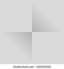 Simple vector modern background - square - divided into four squares. Gradient. Color silver/grey. Versatile use. Eps 10.