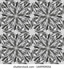 Simple vector monochrome geometric seamless pattern.
