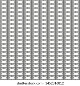 Simple vector monochrome geometric seamless pattern.