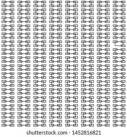 Simple vector monochrome geometric seamless pattern.