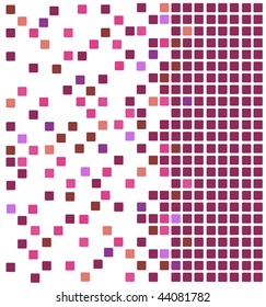Simple vector mosaic background in dark violet color