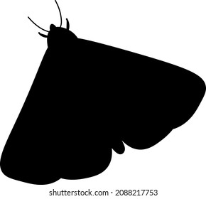 a simple vector moth icon on a white background. suitable for internet and applications