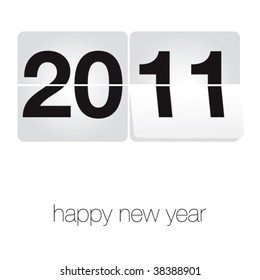 simple vector new year wish