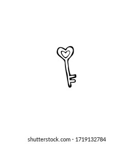 Simple vector object isolated on white background. key