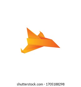simple vector of origami aircraft