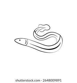 Minimalista Moderno Natação Linha de arte Gráfico