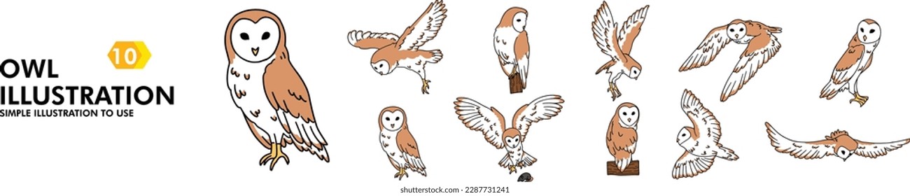 SIMPLE VECTOR: OWL ILLUSTRATION BUNDLE