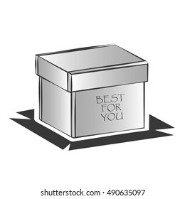 Simple Vector Package Box