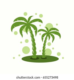 Simple vector palm trees
