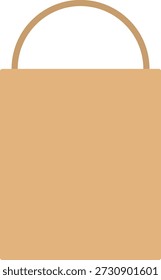 Bolso de compras de papel de Vector simple