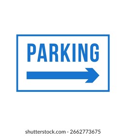 Símbolo de estacionamiento de Vector simple con la letra P