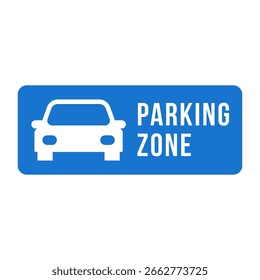 Símbolo de estacionamiento de Vector simple con la letra P
