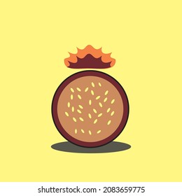 a simple vector of pastries with a crown on it