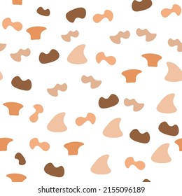 simple vector pattern abstract otange and brown figures