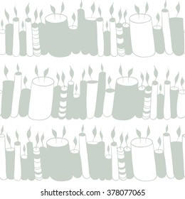 Simple vector pattern with candles.